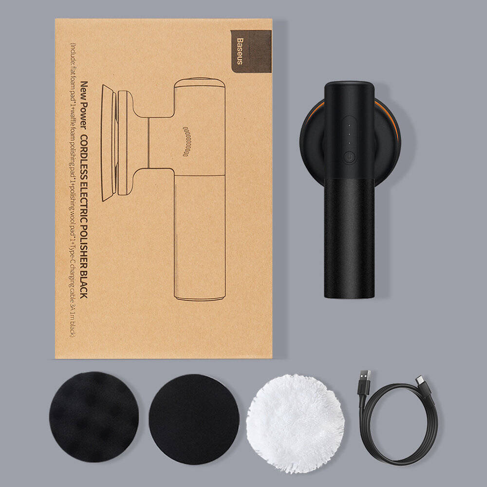Беспроводная полировальная машинка для автомобиля Baseus Cordless Electric Polisher (CRDLQ-C01) Black (Черный) Беспроводная полировальная машинка для автомобиля Baseus Cordless Electric Polisher (CRDLQ-C01) Black (Черный)