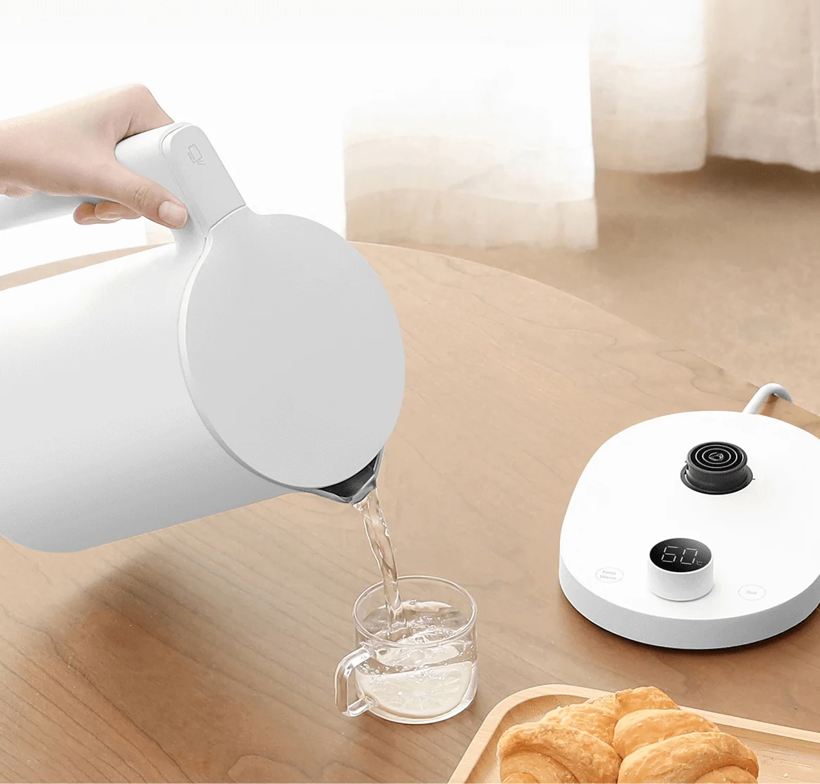 Электрочайник Xiaomi Smart Kettle 2 Pro (MJJYSH01-A) (BHR9107EU) 1.7L White (Белый) Global Version