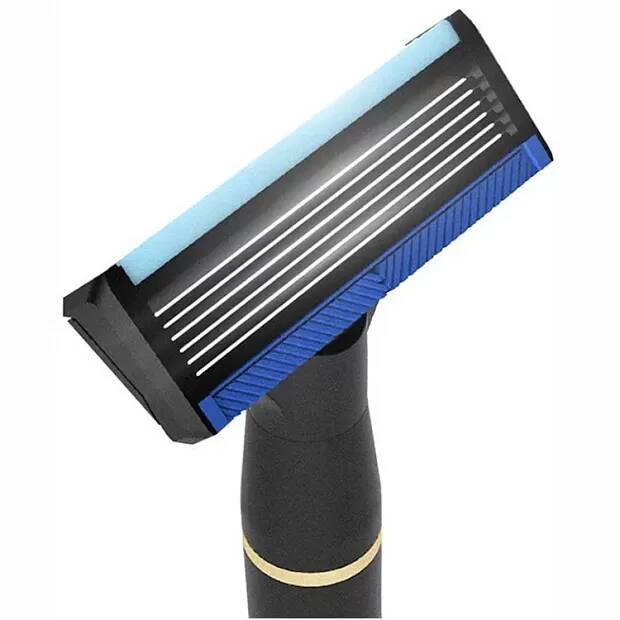 Набор для бритья Xiaomi Mijia Lemon Razor H600 (5 кассеты + пена) Black (Черный)