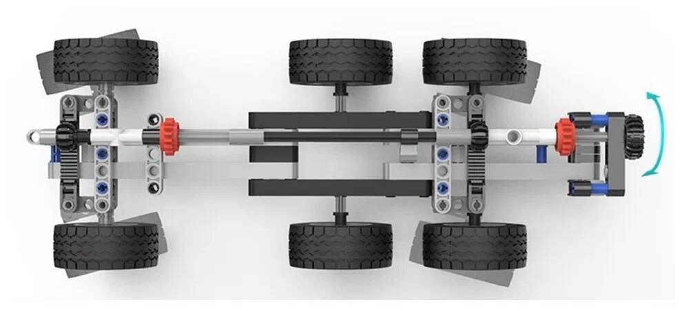Конструктор подъемный кран Xiaomi Mitu Building Blocks Mobile Engineering Crane (MTJM03IQI) White (Белый)
