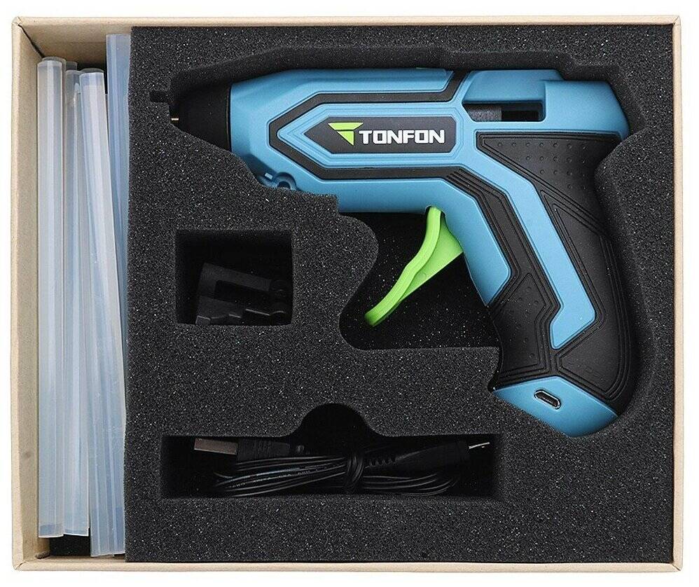 Клеевой термопистолет аккумуляторный Xiaomi Wireless Use Rechargeable 3.6V Glue Gun Blue (Синий)