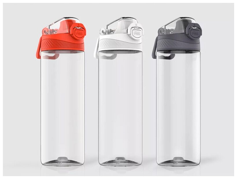 Бутылка для воды Xiaomi Quange Hello Life Tritan Sports Cup 480ml (SJ010101) Gray (Серый)