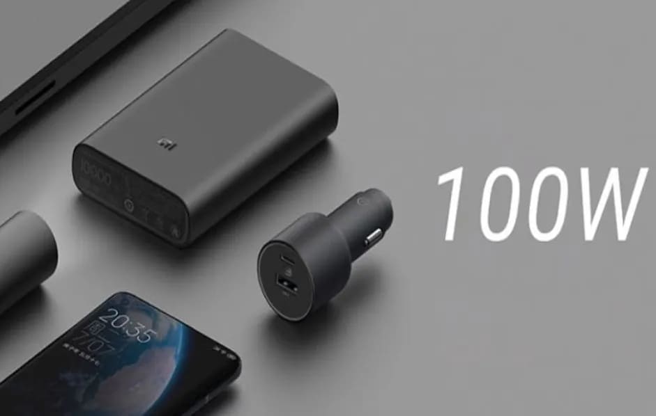 Автомобильное зарядное устройство Xiaomi Car Charger 1A1C 100W + кабель MDY-16-ER Black (Черный)