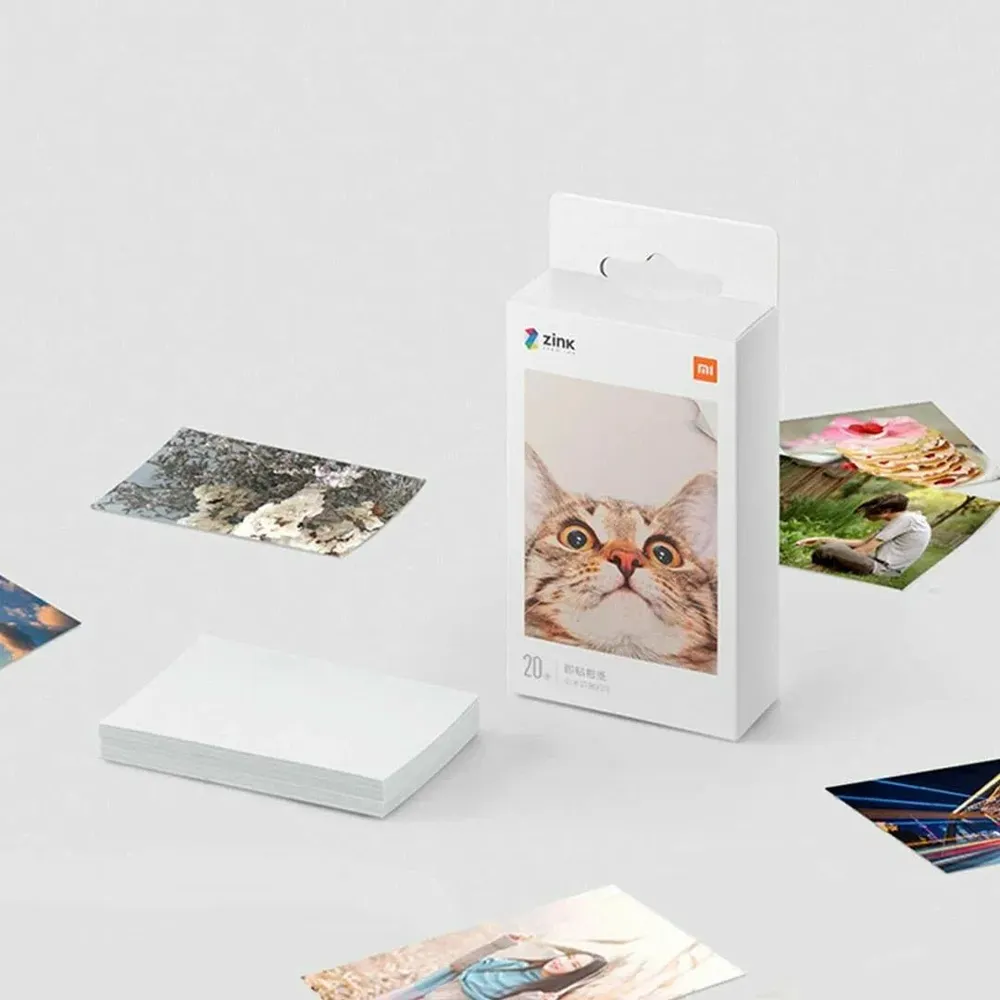 Фотобумага Xiaomi Mijia AR ZINK Portable Photo Printer Paper (20 листов) White (Белый)