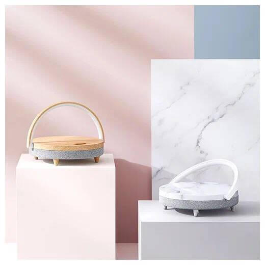 Колонка с функцией беспроводной зарядки EZVALO Wireless Charger Music Lamp (под дерево) (LYYD01) Wood (Дерево)