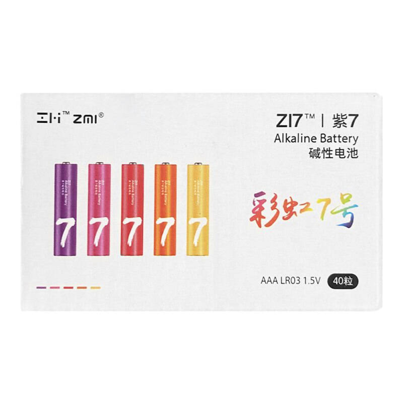 Батарейки ZMI Rainbow ZI7 AAA (40 шт) Color (Цветной) Батарейки ZMI Rainbow ZI7 AAA (40 шт) Color (Цветной)