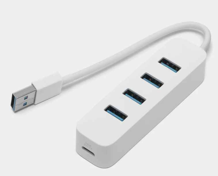 Адаптер сплиттер Xiaomi USB 3.0 Splitter (XMFXQ01QM) White (Белый)