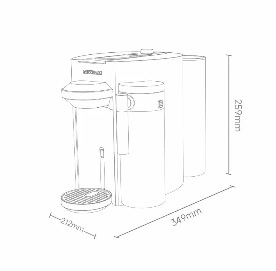 Кофемашина капсульная Scishare Capsule Coffee Machine 1.7L (S1205) White (Белый)