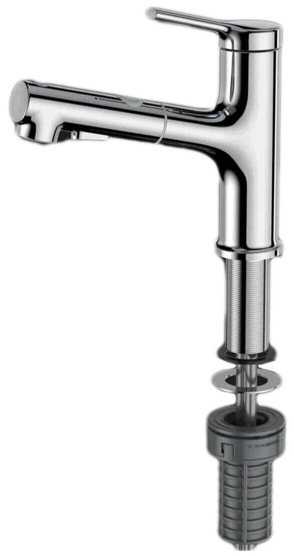 Смеситель с душем для раковины diiib Extracting Faucet (DXMP001) Silver (Серебристый)