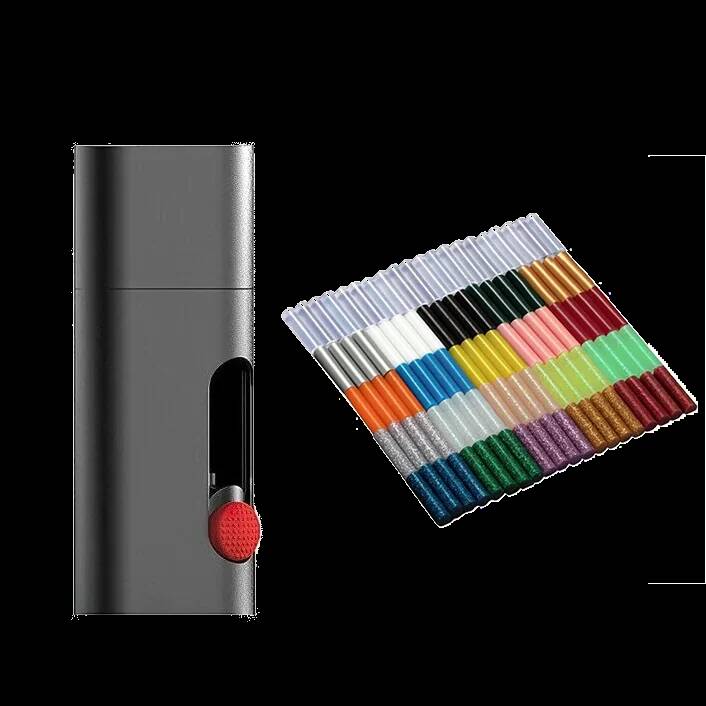 Клеевой пистолет Wowstick Mini Hot Melt Glue Pen Kit (120 стержней в комплекте) Black (Черный) CN