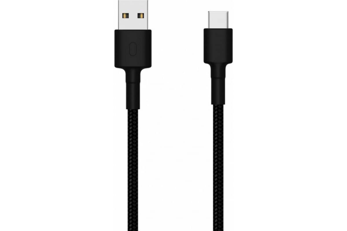 Кабель Xiaomi Type-C - USB 1m (SJX10ZM) Black (Черный)