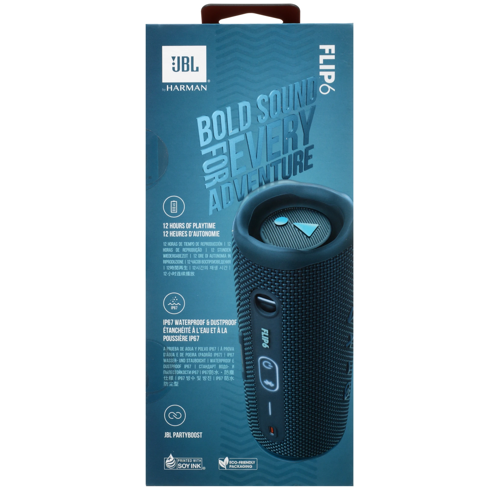 Колонка портативная JBL Flip 6 Blue (Синий)
