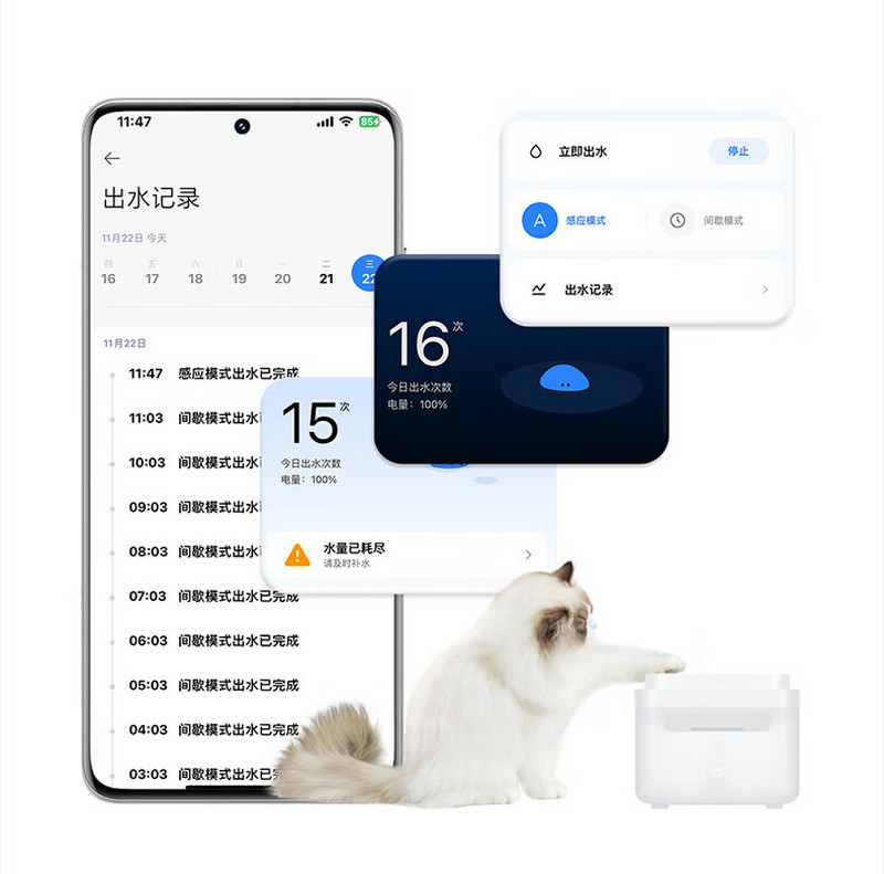 Автопоилка беспроводная Xiaomi Mijia Smart Pet Water Dispenser 3L (XWWF02MG) White (Белый)