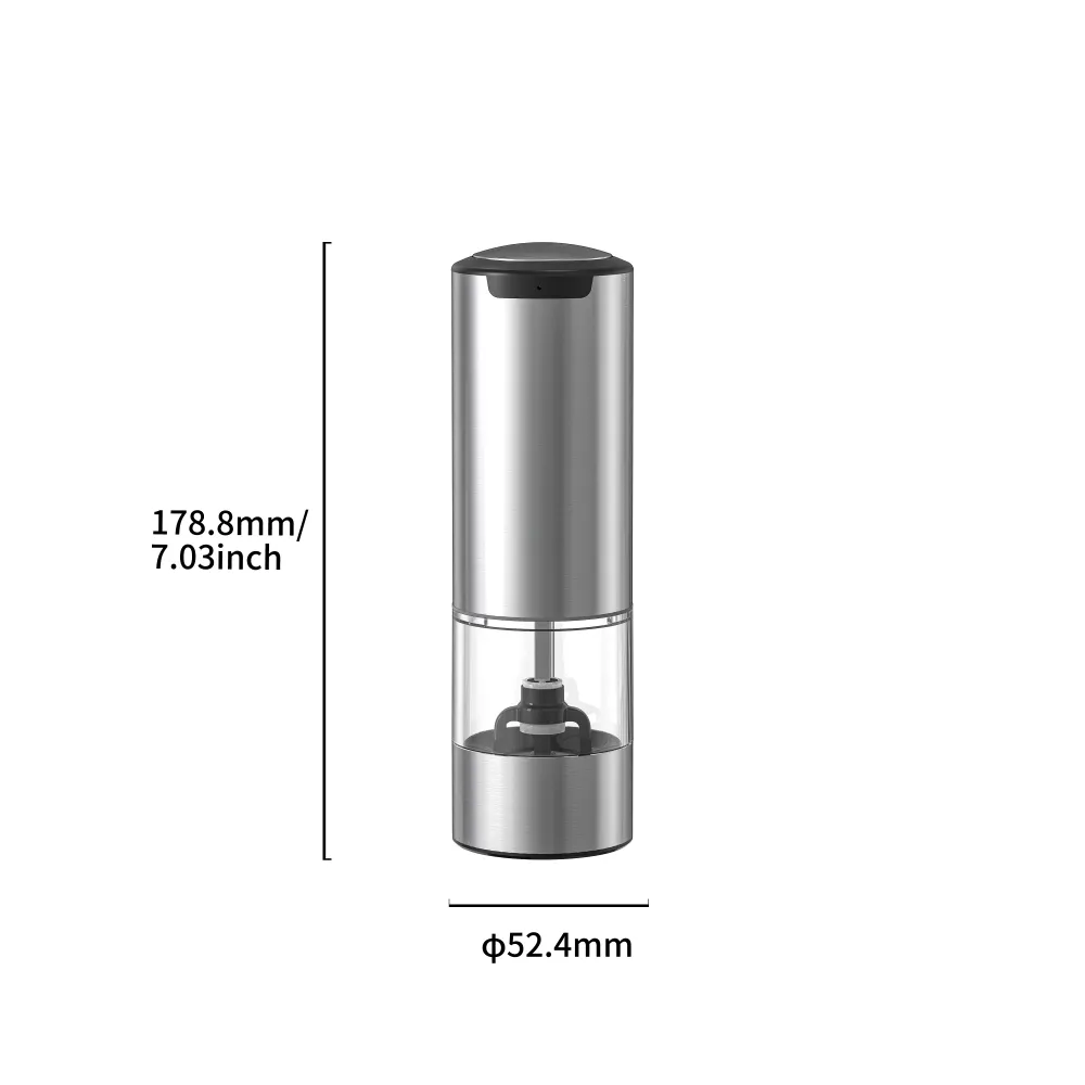 Электрическая мельница для перца и соли Circle Joy Electric Grinder (KYMQ-33A-H) Silver (Серебристый)