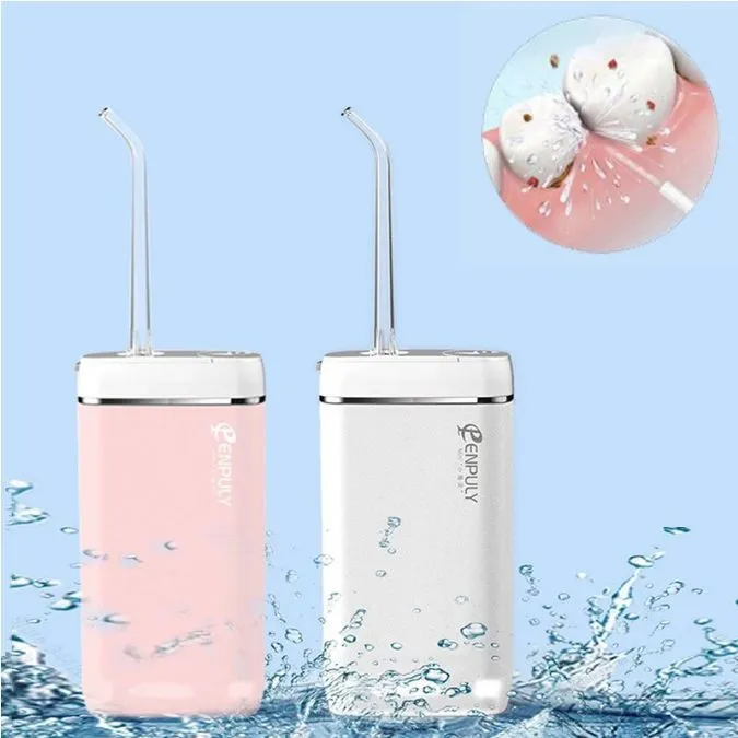 Портативный ирригатор Xiaomi ENPULY Electric Teeth Flosser Smoked Mini M6 Plus Pink (Розовый)