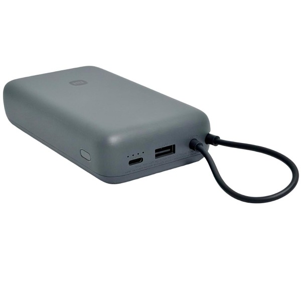Внешний аккумулятор Xiaomi Mi Power Bank With Cable USB-C Fast Charging 20000mAh (PB2033) Dark Gray (Темно-серый) CN