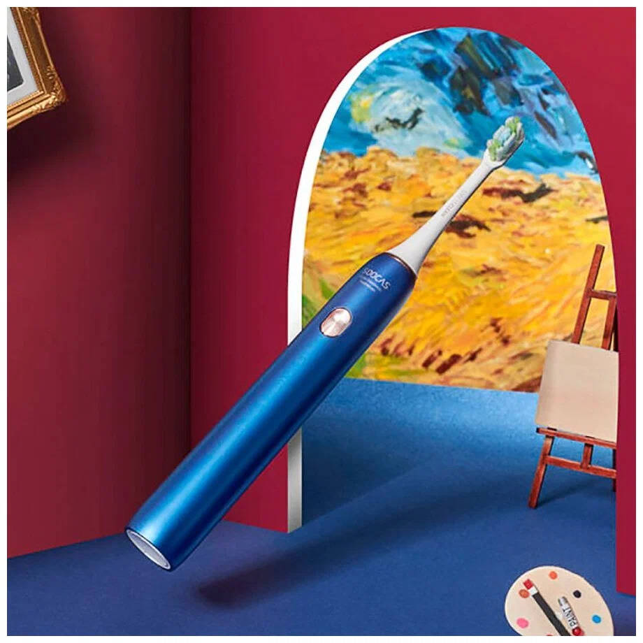 Электрическая зубная щетка Soocas X3U Van Gogh Museum Design Blue (Синий металлик) Электрическая зубная щетка Soocas X3U Van Gogh Museum Design Blue (Синий металлик)