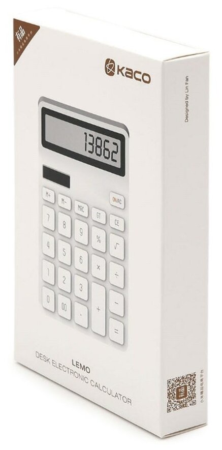 Калькулятор Kaco Lemo Desk Electronic Calculator K1410 White (Белый)