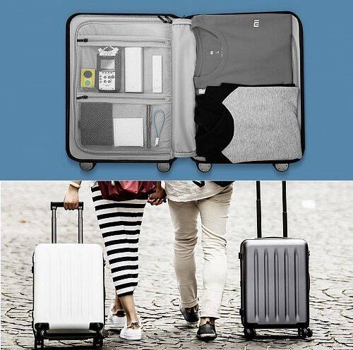 Чемодан Xiaomi Trolley 90 Points 28" 100 л Black (Черный)