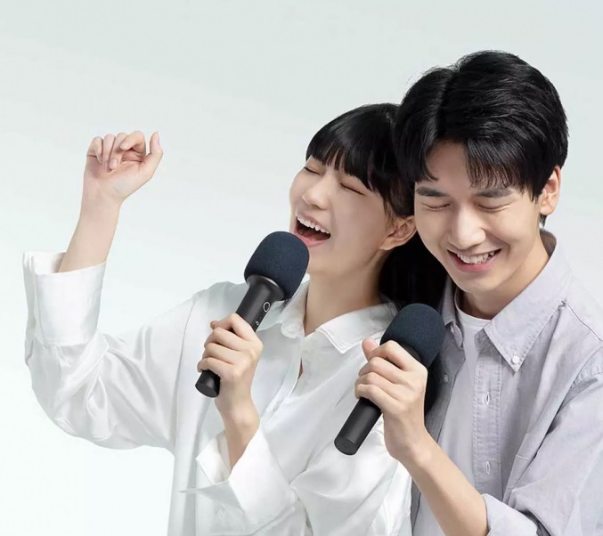Караоке-микрофон Xiaomi Mijia K Song Microphone Large Screen Version (2 шт.) Black (Черный) CN