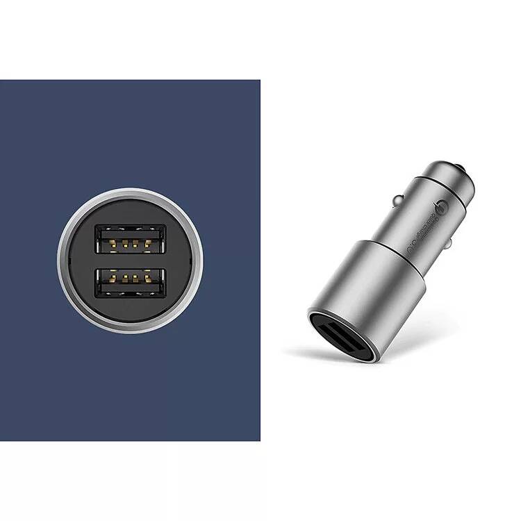 Автомобильное зарядное устройство Xiaomi Mijia Car Charger QC 3.0 (CC02CZM) Silver (Серебристый) Автомобильное зарядное устройство Xiaomi Mijia Car Charger QC 3.0 (CC02CZM) Silver (Серебристый)