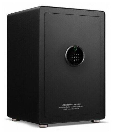 Сейф электронный с датчиком отпечатков CRMCR Cayo Anno Iron Pro Safe Box (BGX-X1-60MP) Black (Черный)