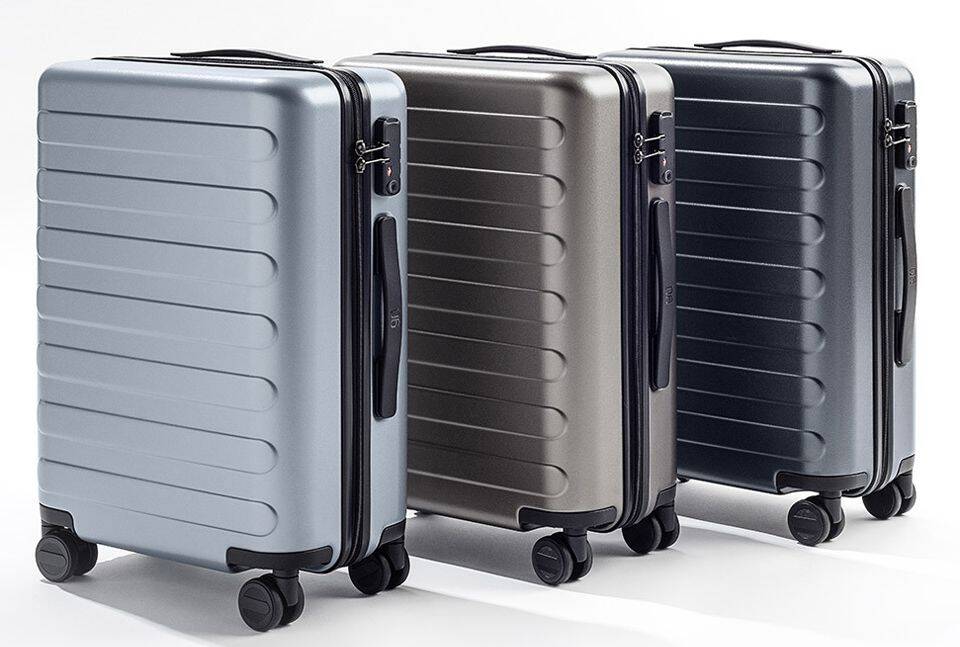 Чемодан 90 Points Seven Bar Suitcase 20" 33 л Black (Черный)