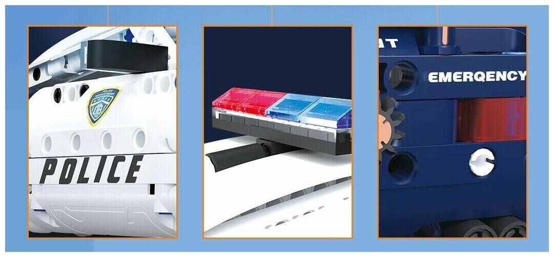 Конструктор Onebot Police Car (OBCJJC22AIQI) Blue (Синий) Конструктор Onebot Police Car (OBCJJC22AIQI) Blue (Синий)