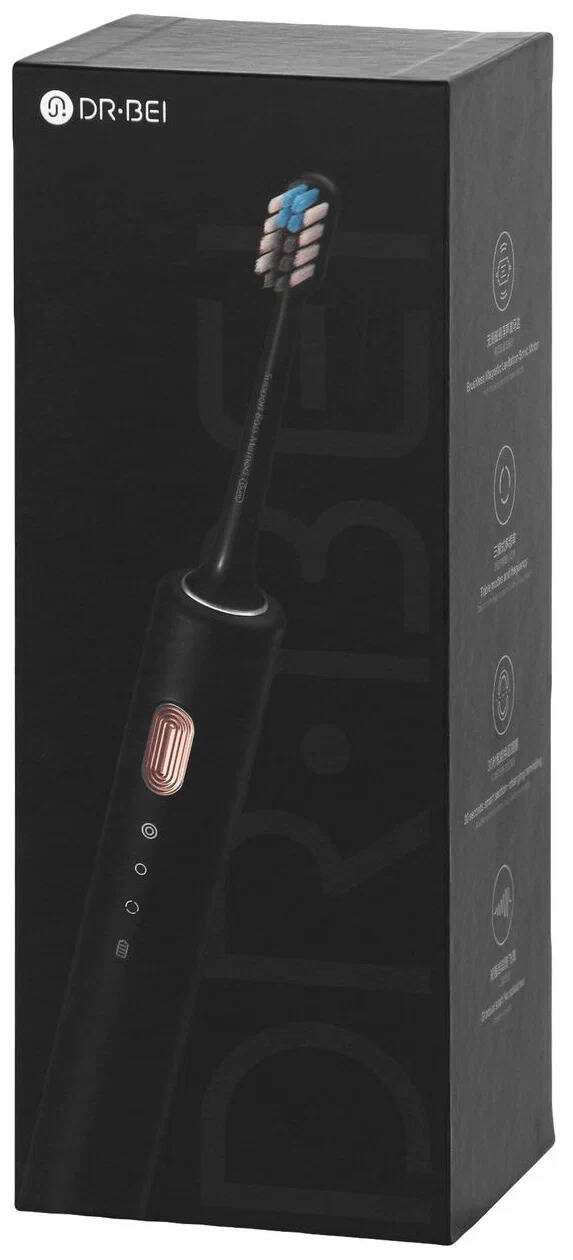 Электрическая зубная щетка DR.BEI Sonic Electric Toothbrush BY-V12 Black (Черный)