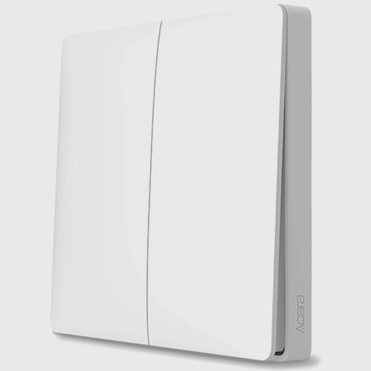 Выключатель беспроводной Aqara Wall Wireless Switch Double Key Edition (WXKG02LM) White (Белый)