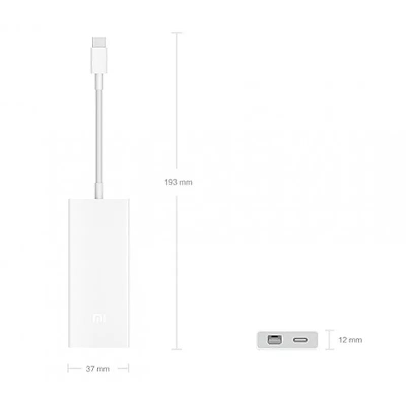 Адаптер Xiaomi с Type-C Display Port Converter (ZJQ02TM) White (Белый) Адаптер Xiaomi с Type-C Display Port Converter (ZJQ02TM) White (Белый)