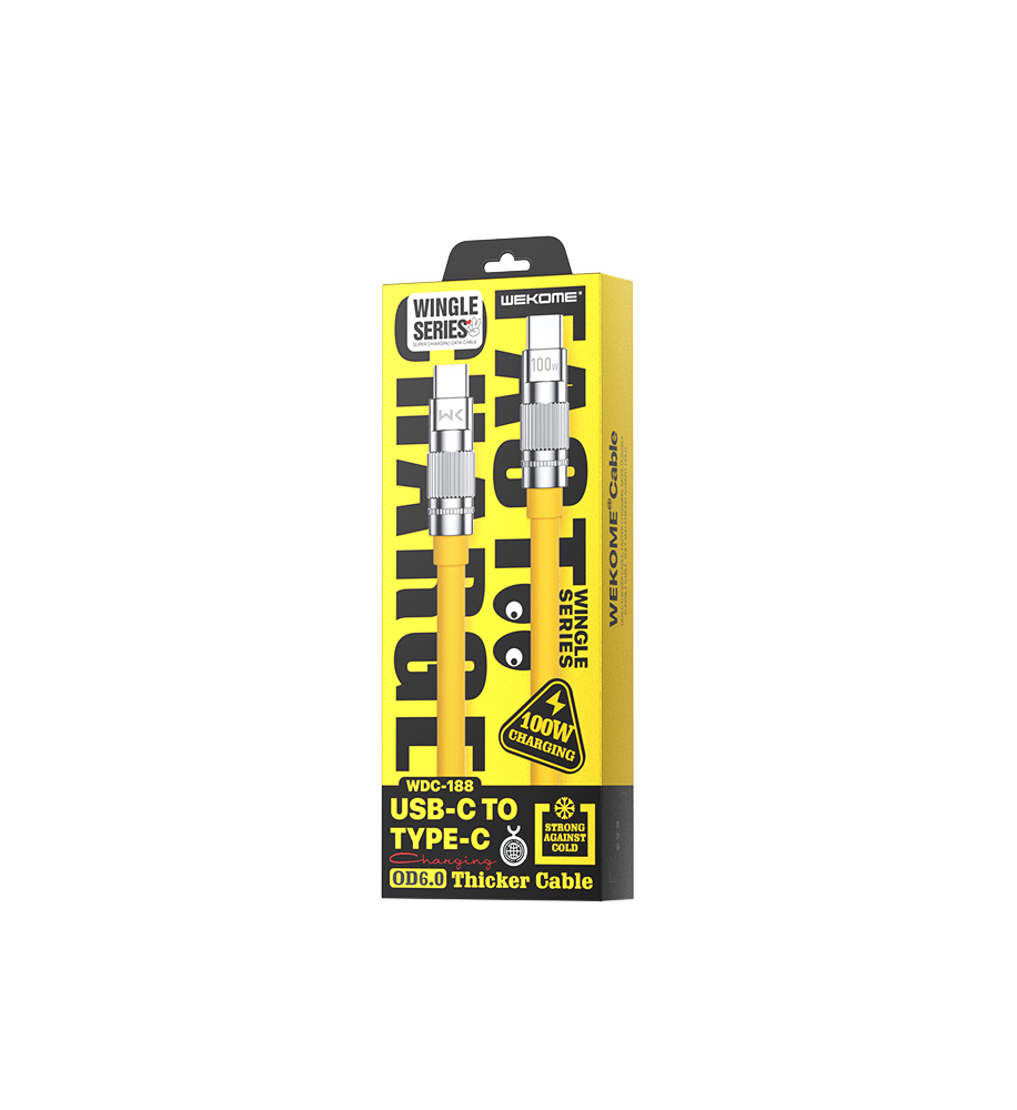 Кабель WEKOME Type-C to Type-C 100W WDC-188 Кабель WEKOME Type-C to Type-C 100W WDC-188