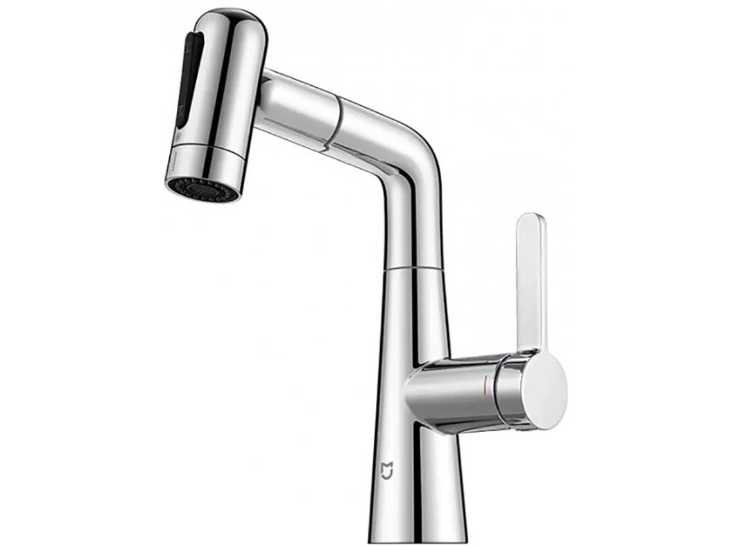Смеситель с выдвижным изливом Xiaomi Mijia Pull-out Basin Faucet S1 (MJCLSMPLT01DB) Silver (Серебристый)