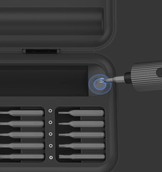 Аккумуляторная отвертка DUKA E2 Electric Precisoon Screwdriver Set 25 in 1 Black (Черный) Аккумуляторная отвертка DUKA E2 Electric Precisoon Screwdriver Set 25 in 1 Black (Черный)