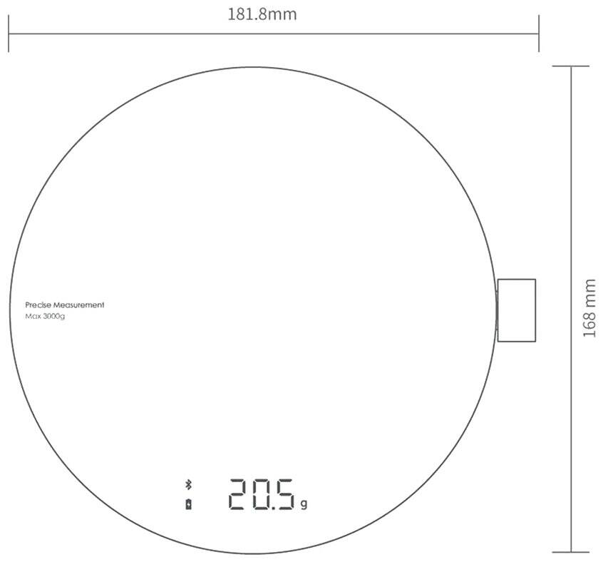 Кухонные весы Xiaomi HOTO QWCFC001 Black (Черный)
