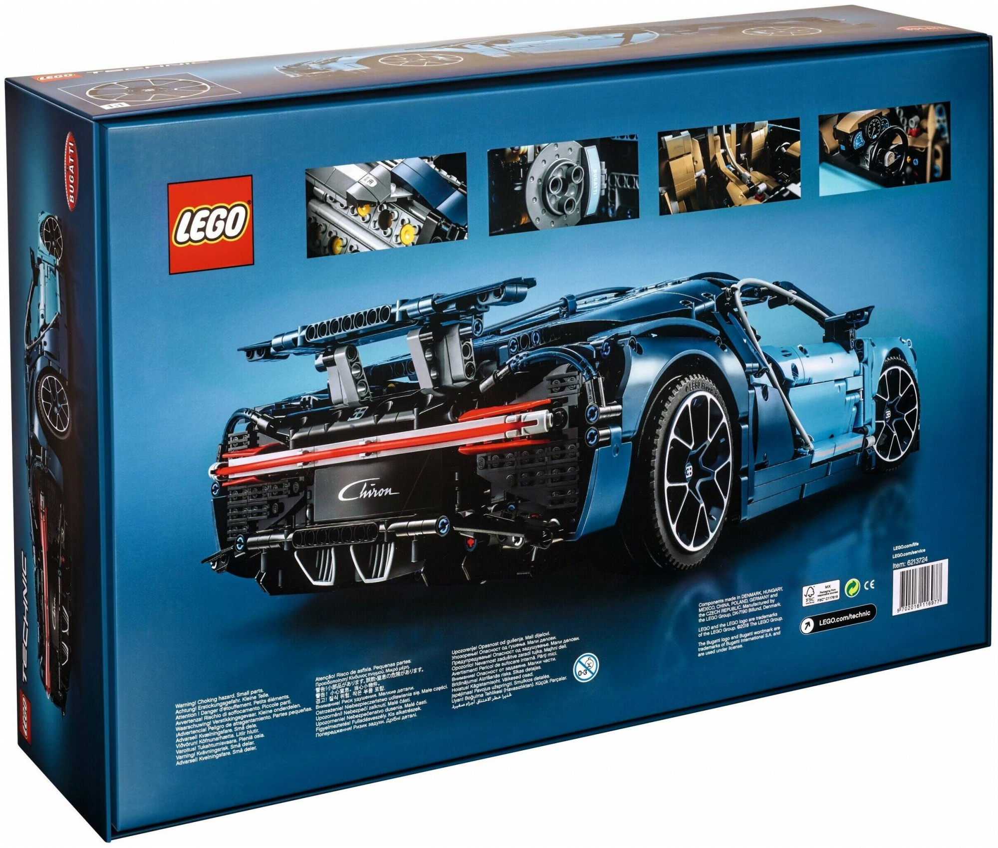 Конструктор LEGO Technic Bugatti Chiron Blue (Синий) CN